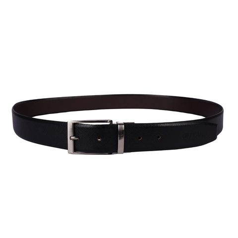 Black & Brown Leather Belt For Men