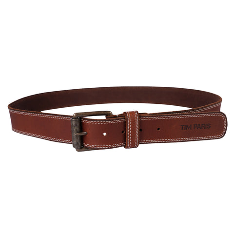 Light Brown Leather Belt For Men