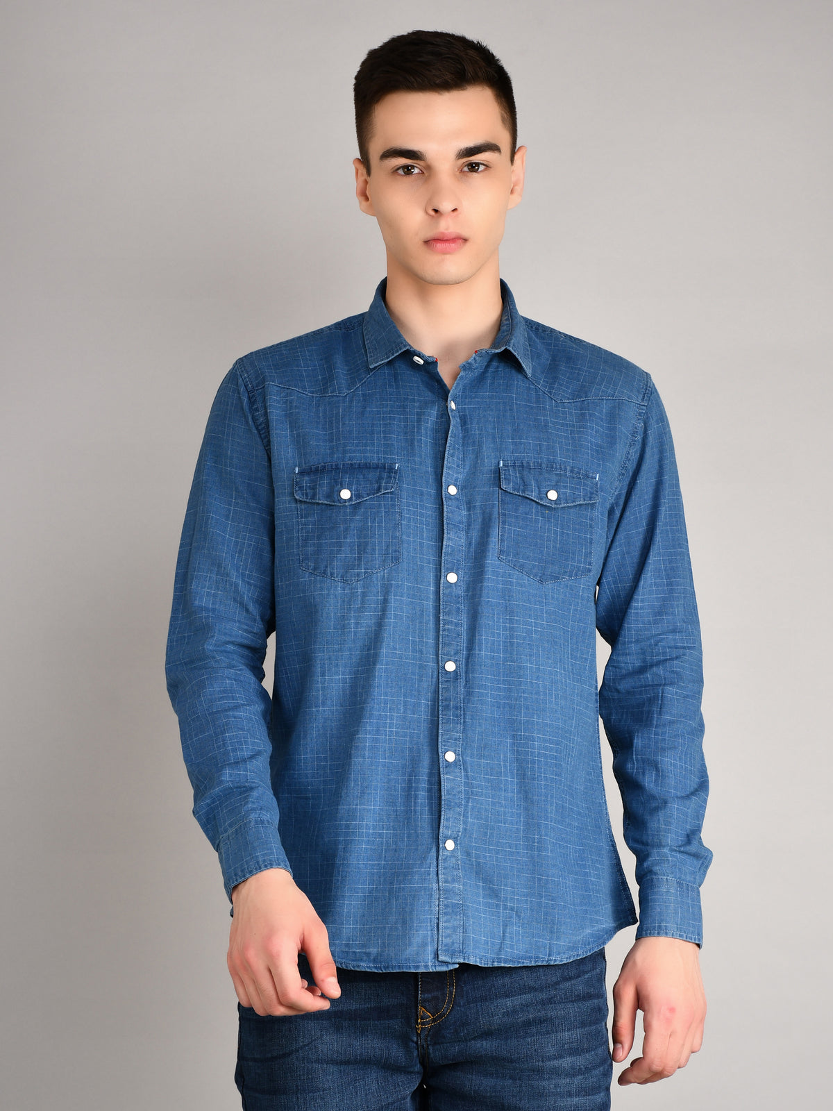 Light Indigo Denim Shirt