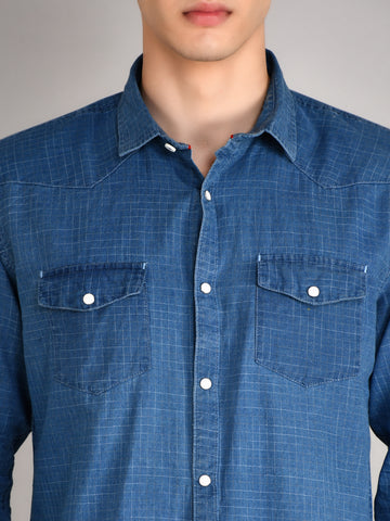 Light Indigo Denim Shirt