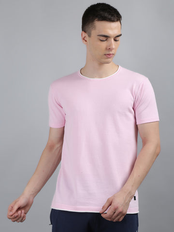 Mens Knitted Round Neck T-Shirt