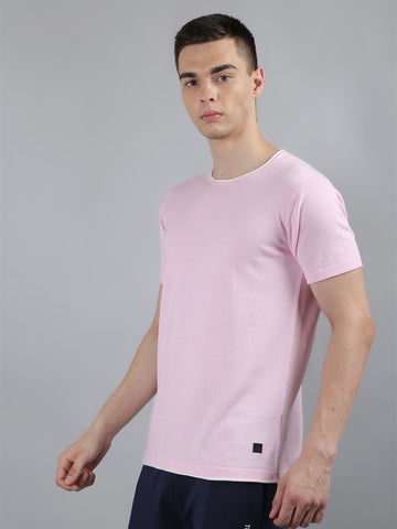 Mens Knitted Round Neck T-Shirt