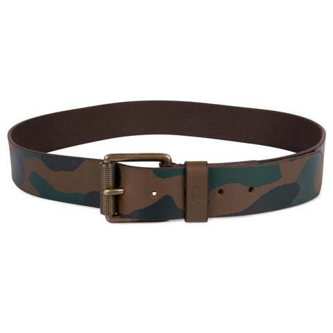Genuine Brown & Green Leather Belt for men