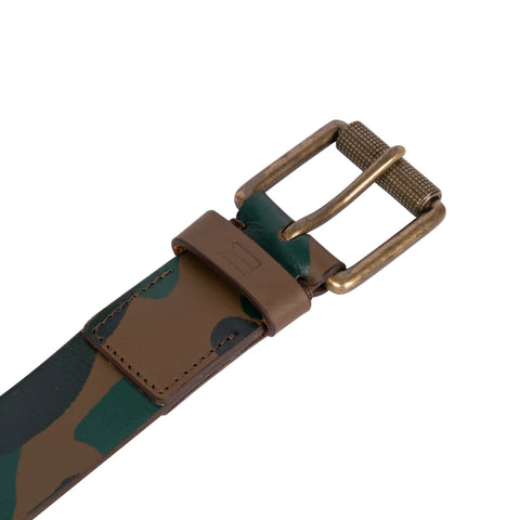 Genuine Brown & Green Leather Belt for men