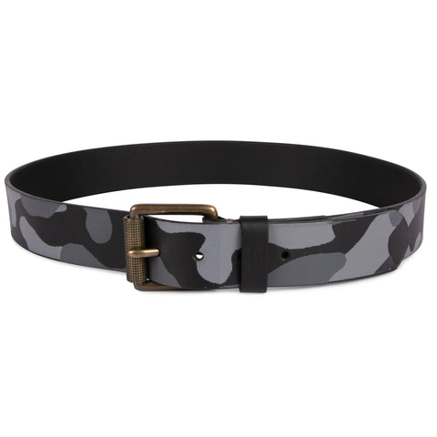 Genuine Black & Grey Leather Belt for men